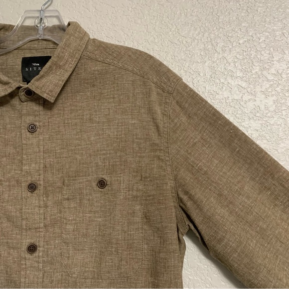 Sitka Shirt Mens M Ambary Hemp Long Sleeve Button Up Preppy Outdoor Gorpcore - Picture 5 of 16